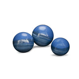 Madagascar Sapphire Decorative Metal Orbs- Medium