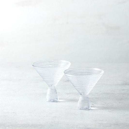 Jupiter Clear Martini 11.5oz, Set of 2