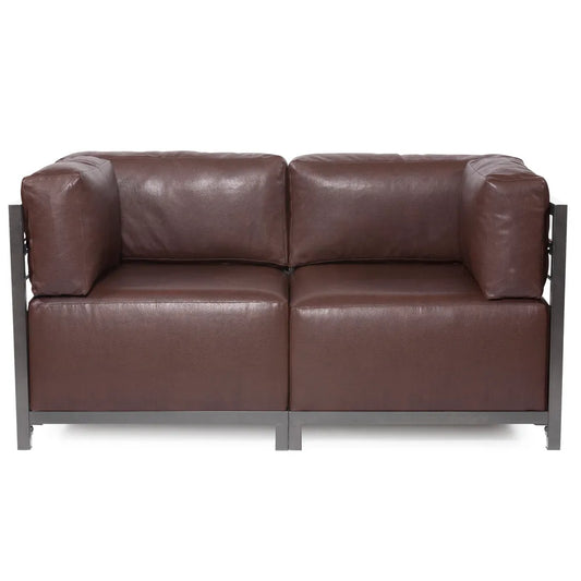 Axis 4pc Sectional Avanti Pecan Titanium Frame