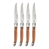 Au Nain Laguiole, Set of 4, Olive Wood Steak Knives