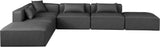 Cube - 6 Piece Modular Corner Armless Sectional