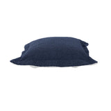 Patio Scroll Puff Ottoman Cover & Cushion- Alicante Indigo