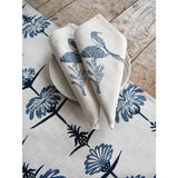 French Home Tropical Garden Table Runner - Indigo and Sky