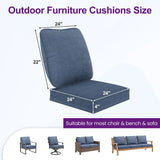 Wholesale 2‑Pack Deep‑Seat Patio Cushions with Removable Covers