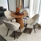 Edwin Modern Upholstered Boucle Dining Chair (Set of 4)