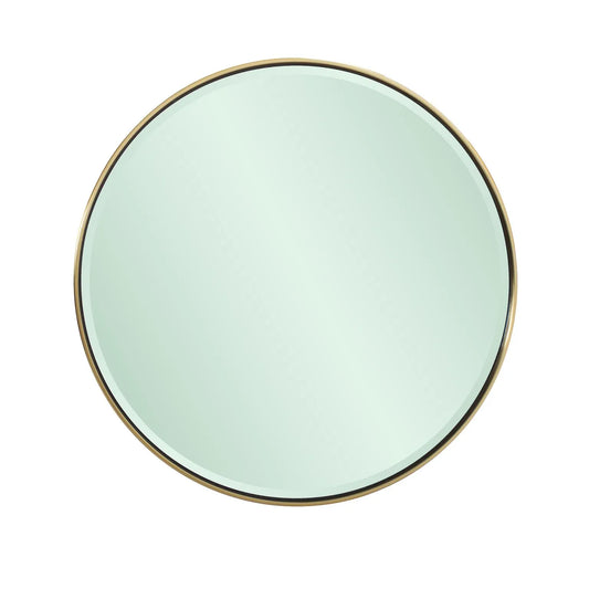 Broidy Round Mirror- Emerald Green