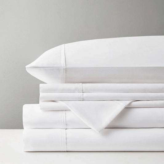Cotton-Blend Sateen 800 Thread Count 6-Piece Sheet Set White