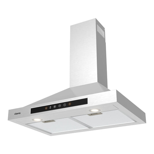 CIARRA 30 Inch Smart Wall Mount Range Hood with Delay Shut off Alexa and Google Home Voice Control CAS75308W-OW
