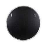 Steele Polished Silver Round Mirror