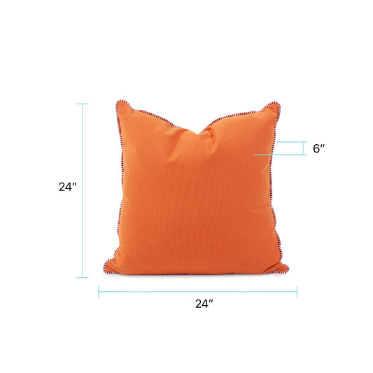 24 x 24 Outdoor Pillow with Dec Cord- Seascape Canyon- Poly Insert