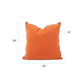 24 x 24 Outdoor Pillow with Dec Cord- Seascape Canyon- Poly Insert