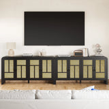 Rattan Sideboard Buffet Cabinet with Storage, 59''