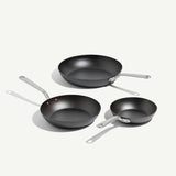 MADE IN Seasoned Carbon Steel Frying Pan Set