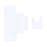 Quick-Dry Bathroom Rugs, White