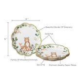 Woodland Baby 9 in. Premium Paper Plates (Set of 16)