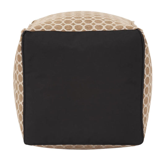 Square Pouf Pyth Gold