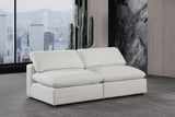 Comfy - Linen Modular Armless Sofa 2 Seats