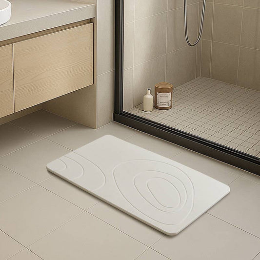 Carved Diatomaceous Non Slip Bathroom Mat