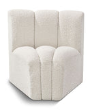 Arc - Boucle Fabric Curved Corner Chair