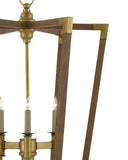 Bastian Medium Chestnut Lantern