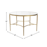 Bonnifait Antique Gold Round Dining Table