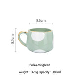 370ml Nordic Ceramic Coffee Tea Mug With Gold Rim