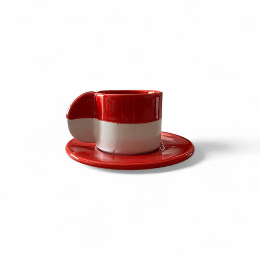 Modern Moroccan Espresso Cup & Saucer Set of 4