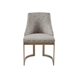 Wholesale [Set of 2] Metal Round Base Dining Chair, Grey