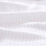 All-Season Egyptian Cotton Woven Bedding Blanket, White