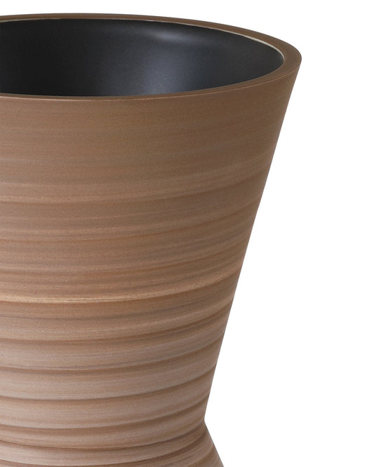 Happy 80's Brown & Pale Blue Vase Set of 2