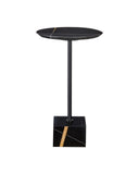 Prado Black Marble Drinks Table