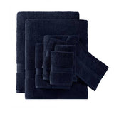 8-Piece 800gsm Cotton Absorbent Towel Set, Navy