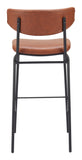 Charon Barstool (Set of 2) Vintage Brown