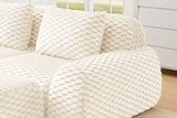 LAURENT 146" 4-Seater Sofa with 1 Ottoman