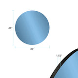 Balducci Round Sapphire Blue Mirror Large