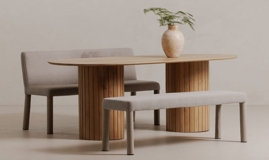 Place Dining Banquette Light Grey
