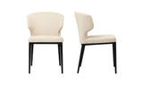 Delaney Dining Chair Warm Beige-Set of Two
