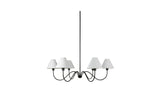 Whitney Chandelier Blackened Bronze