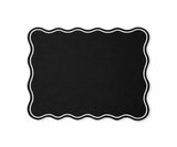 Dining Table Placemats - White Scalloped Placemats