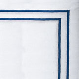 Blue Napkins - Double Line Embroidered