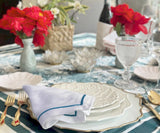 Light Blue Napkins - Embroidery Napkins