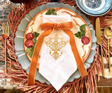White Wedding Napkins - Victorian Napkins