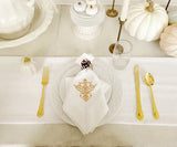 White Wedding Napkins - Victorian Napkins