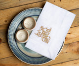 White Wedding Napkins - Victorian Napkins