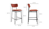 Sailor Bar Stool Amber