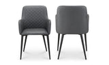 Cantata Dining Chair Slate Vegan Leather - Set of Two