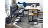 Hanlon Corner Bench Dark Grey