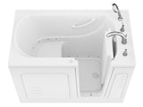 ANZZI Value Series 30 in. x 53 in. Quick Fill Walk-In Air Tub in White
