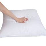 eLuxury Down Alternative Medium Density Solid Pillows, Set of 2
