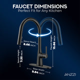 Adela Series Modern Touchless Pull-Down Kitchen Faucet